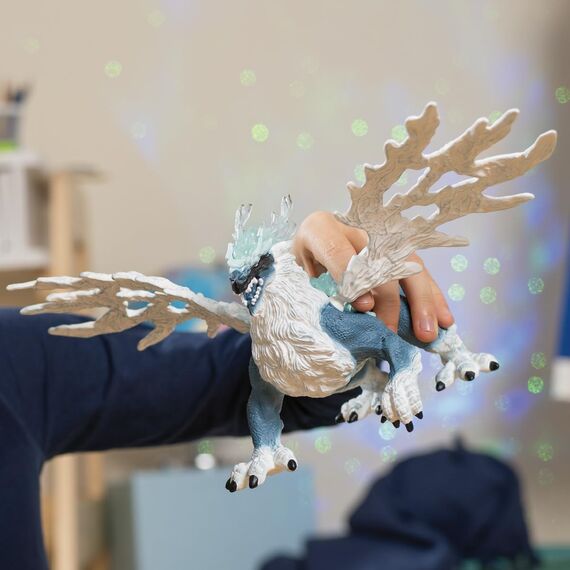 SCHLEICH ELDRADOR Creatures | Eisdrache 70790 | Monster Spielfigur mit beweglichen Flügeln und transparenten Elementen | Geschenk für Mädchen & Jungen | Spielzeug ab 7 Jahren | 20 x 15 x 13 cm