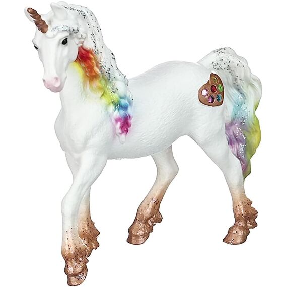 SCHLEICH BAYALA | Regenbogeneinhorn Stute 70726 | detailgetreue, Fantastische Figuren | tolles Geschenk für Mädchen und Jungen | wunderschöne Sammelfiguren | Spielfigur ab 5 Jahren | 13 x 3 x 11 cm