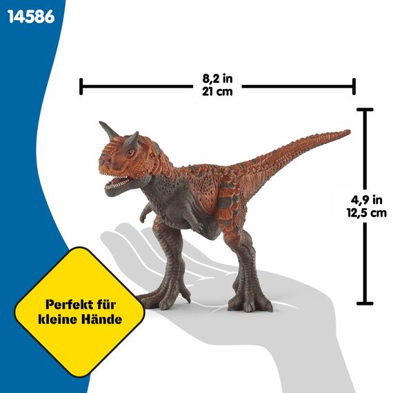 SCHLEICH Dinosaurs | Carnotaurus 14586 | detailgetreuer Dino mit beweglichem Kiefer | tolles Geschenk für Mädchen und Jungen Dinosaurier Spielzeug ab 3 Jahre | 21 x 8 x 13 cm