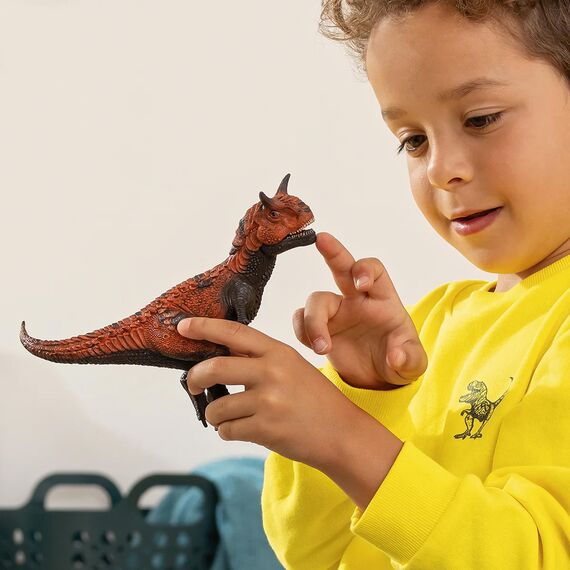 SCHLEICH Dinosaurs | Carnotaurus 14586 | detailgetreuer Dino mit beweglichem Kiefer | tolles Geschenk für Mädchen und Jungen Dinosaurier Spielzeug ab 3 Jahre | 21 x 8 x 13 cm
