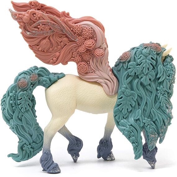 SCHLEICH BAYALA | Blütenpegasus 70590 | Flügel mit Blumen & Glitzer verziert | detailgetreue, Fantastische Sammelfiguren | Geschenk für Mädchen und Jungen | Spielfigur ab 5 Jahren | 14 x 7 x 13 cm