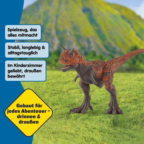 SCHLEICH Dinosaurs | Carnotaurus 14586 | detailgetreuer Dino mit beweglichem Kiefer | tolles Geschenk für Mädchen und Jungen Dinosaurier Spielzeug ab 3 Jahre | 21 x 8 x 13 cm