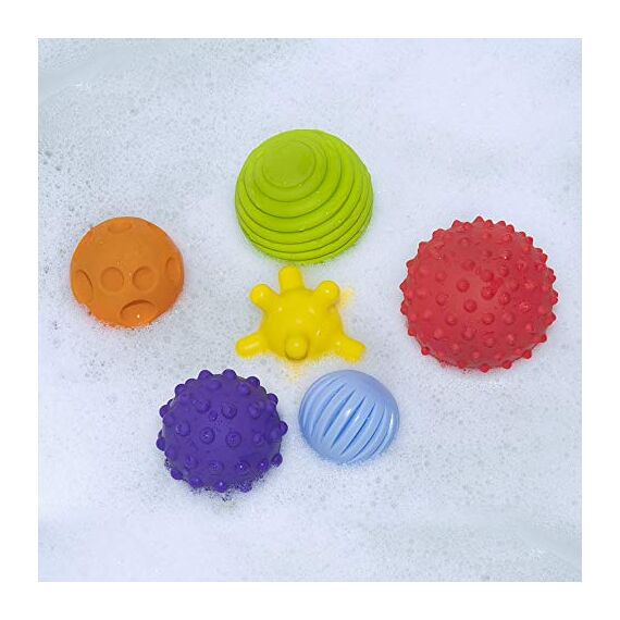 FANCY Baby Sensorik Balls - Babyspielzeug ab 0 3 6 8 Monate, Greifball für Babys, Multi Texturierte Motorikspielzeug, Massagebälle, Mehrere Größen Spielzeug, Baby Ball (Taktiliki) (L)