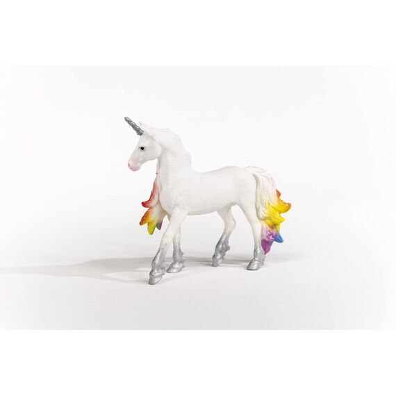 SCHLEICH 70726 Spielfigur -Regenbogeneinhorn, Stute bayala, Mehrfarbig & 70725 Spielfigur -Regenbogeneinhorn, Hengst bayala, Mehrfarbig