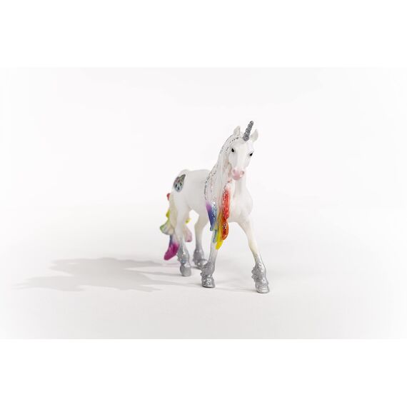 SCHLEICH 70726 Spielfigur -Regenbogeneinhorn, Stute bayala, Mehrfarbig & 70725 Spielfigur -Regenbogeneinhorn, Hengst bayala, Mehrfarbig