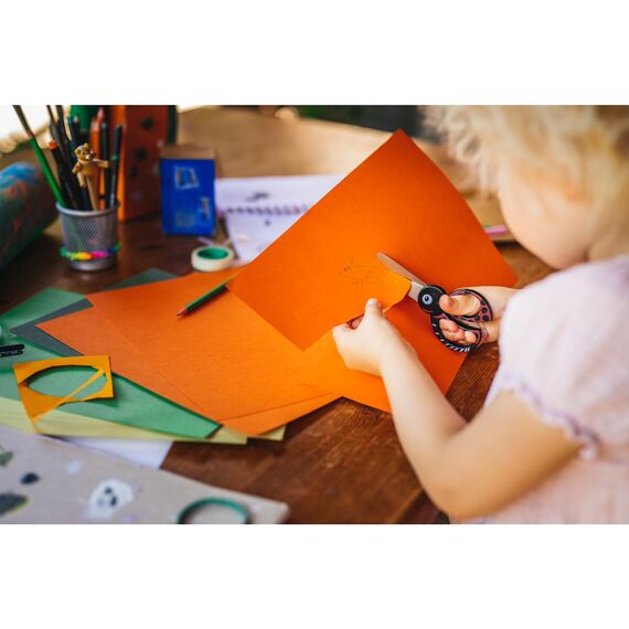 Fiskars Kinder-Tierschere mit Marienkäfermotiv, Ab 4 Jahren, Länge: 13 cm, Für Rechts- und Linkshänder, Rostfreie Stahl-Klinge/Kunststoff-Griffe, Rot, 1004612