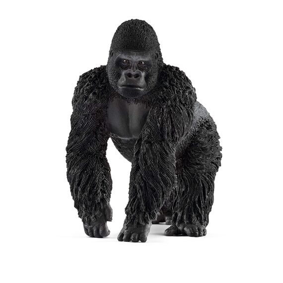 SCHLEICH 14749 Giraffenbulle, für Kinder ab 3+ Jahren, WILD Life - Spielfigur & 14770 Gorilla Männchen, für Kinder ab 3+ Jahren, WILD Life - Spielfigur