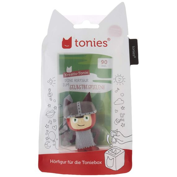 tonies Hörfiguren für Toniebox, Kreativ Ritter, zum Selbstbespielen, 90 Minuten Speicher für eigene Aufnahmen, Musik oder Gute-Nacht-Geschichten, geeignet für Kinder ab 3 Jahren