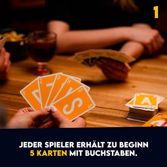 ATM Gaming Quickstop - Das Buchstaben-Duell - Kartenspiel für Jugendliche und Erwachsene - Schnell und Verrückt - 2 bis 7 Spieler - Kartenspiel ab 10 Jahren - Familienspiel