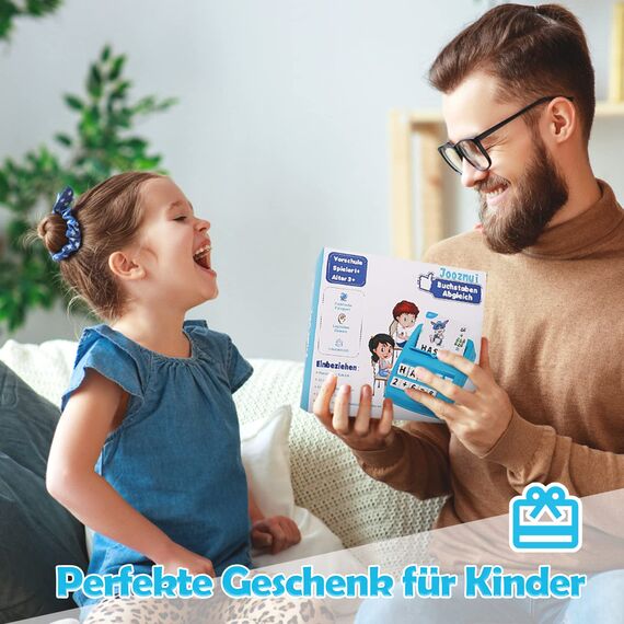 Joozmui Geschenk Mädchen 3 4 5 6 7 8 Jahre, Buchstaben Lernen Spielzeug ab 3-8 Jahre Junge Spiele ab 3-8 Jahre Geschenk Junge 3-8 Jahre kinderspielzeug ab 3-6 jahre Geburtstagsgeschenk