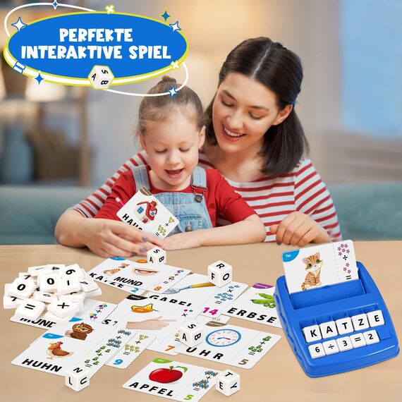 Joozmui Geschenk Mädchen 3 4 5 6 7 8 Jahre, Buchstaben Lernen Spielzeug ab 3-8 Jahre Junge Spiele ab 3-8 Jahre Geschenk Junge 3-8 Jahre kinderspielzeug ab 3-6 Jahre Geburtstagsgeschenk