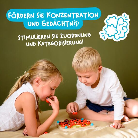 Nene Toys Erweiterungsset [Die Entdecker] - 24 Zusatzmotive zum Thema Natur und Stadt für das Marienkäfer-Garten Spiel - Förderung der Kognitiven Entwicklung - Ideal für Kinder ab 3 Jahren