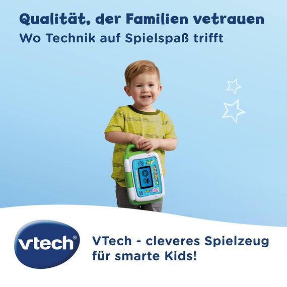 VTech 2-in-1 Touch-Laptop – Lerncomputer und Touch-Tablet zum Lernen von Buchstaben und Zahlen – Für Kinder von 3-6 Jahren
