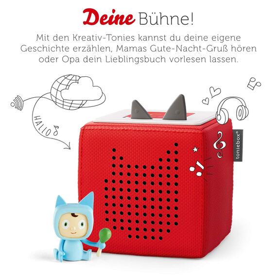 tonies Hörfiguren für Toniebox, Kreativ Baby Junge, zum Selbstbespielen, 90 Minuten Speicher für eigene Aufnahmen, Musik oder Gute-Nacht-Geschichten, geeignet für Kinder ab 3 Jahren