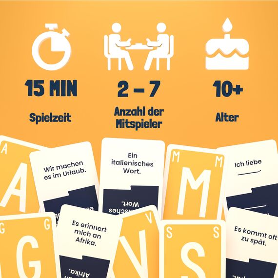 ATM Gaming Quickstop - Das Buchstaben-Duell - Kartenspiel für Jugendliche und Erwachsene - Schnell und Verrückt - 2 bis 7 Spieler - Kartenspiel ab 10 Jahren - Familienspiel
