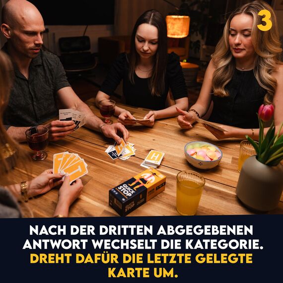 ATM Gaming Quickstop - Das Buchstaben-Duell - Kartenspiel für Jugendliche und Erwachsene - Schnell und Verrückt - 2 bis 7 Spieler - Kartenspiel ab 10 Jahren - Familienspiel