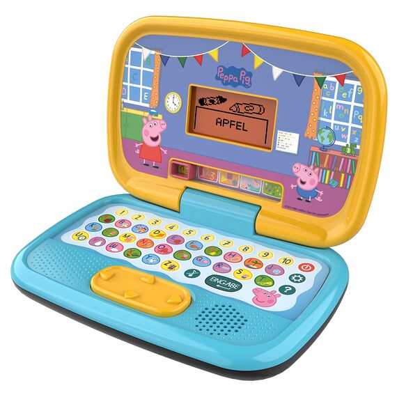 Vtech Peppas Lernlaptop – Lerncomputer mit ABC-Tastatur und verschiedenen Lerninhalten mit den Themen Buchstaben und Wörter, Zahlen, Logik, Spiele und Musik – Für Kinder von 3-6 Jahren
