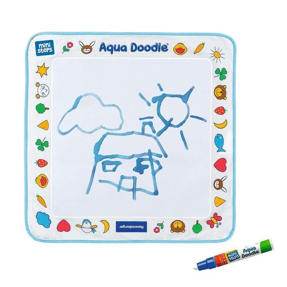Ravensburger ministeps 4178 Aqua Doodle - Erstes Malen für Kinder ab 18 Monate, Malset für fleckenfreien Malspaß mit Wasser, inklusive Matte und Stift