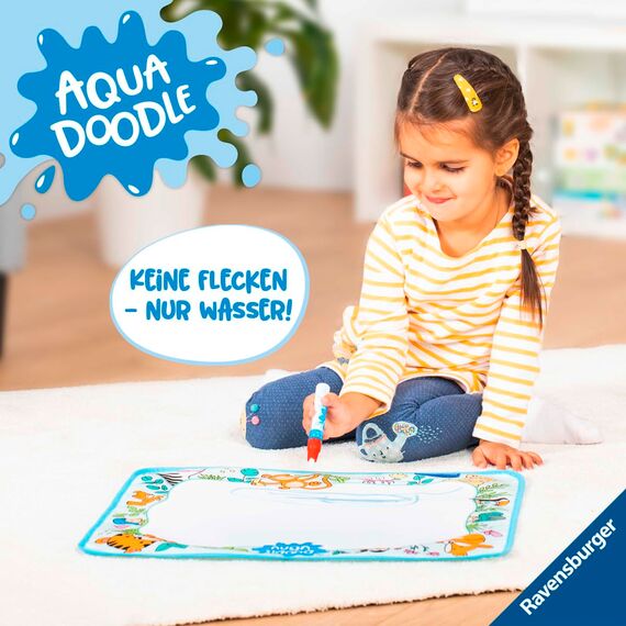 Ravensburger 4565 Aquadoodle Animals - Erstes Malen für Kinder ab 18 Monate - Malset für fleckenfreien Malspaß mit Wasser - inklusive Matte und Stift
