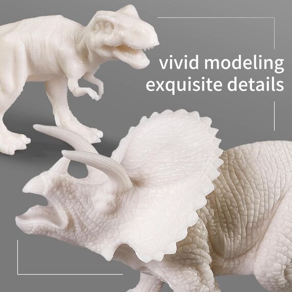whatstem 3D-Dinosaurier-Malset für Kinder im Alter von 3–15 Jahren, Kunst- und Bastelsets, Zeichenspielzeug mit Dinosaurier-Set, Kreativitätsgeschenke für Jungen und Mädchen