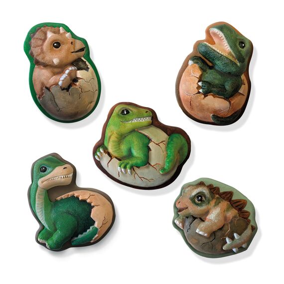 SES Creative Dinosaurier 2 in 1 - Gipsgießen und Kratzbilder, diverse Farben