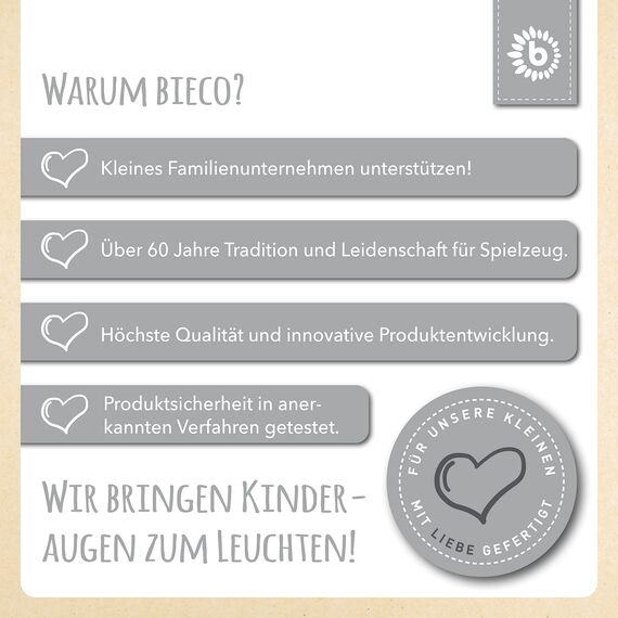 Bieco Puzzlematte XXL, 52 TLG. | Krabbelmatte mit Buchstaben zum Lernen | Spielteppich für Baby und Kinder
