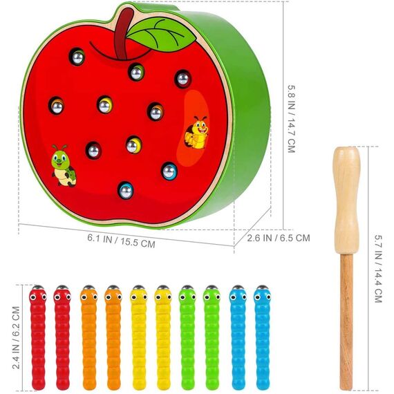 Afufu Kinderspielzeug ab 1 2 3 4 5 Jahren, Holz Montessori Spielzeug für Babys, Holzspielzeug Fangen Insekten Spiel Frühe Lernspielzeug Pädagogisches Geschenk für Kinder Kleinkind Jungen Mädchen
