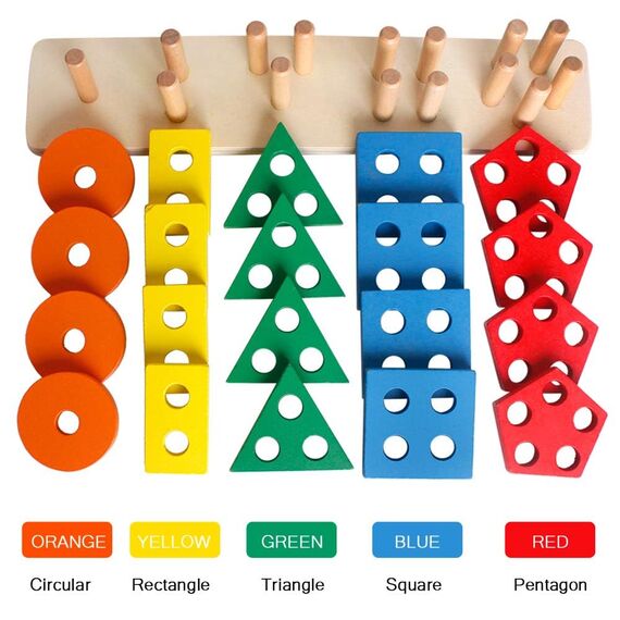 Joozmui Steckpuzzle Holz ab 1 Jahr, Holzspielzeug ab 1 2 Jahr Montessori Spielzeug ab 1 2 Jahr Motorikspielzeug ab 1-3 Jahr Baby Spielzeug 6 9 Monate Sortierspiel Kinderspielzeug