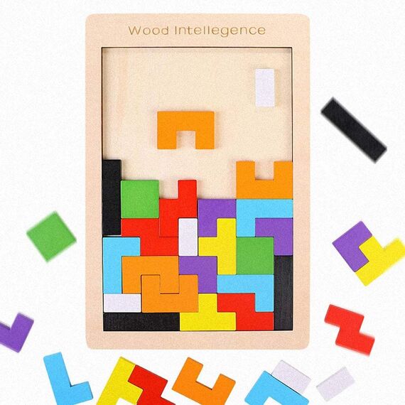 EACHHAHA Holzpuzzle Box Spielzeug, Montessori Spielzeug für Kinder, Holzpuzzle ab 4,Kreativ Lernspielzeug,Fördert räumliche Vorstellungskraft und logisches Denken, Lernendes Puzzle Spielzeug