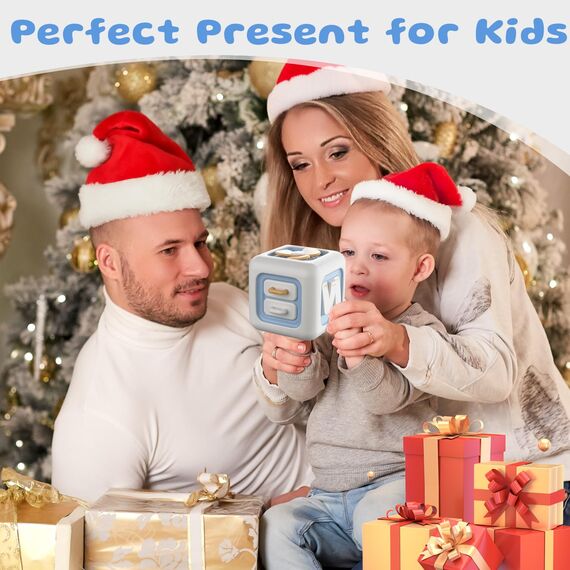 lerrbo Sensorisches Spielzeug für Kleinkind 1-3|Montessori Spielzeug ab 1 Jahr|Reisespielzeug für 12-18 Monate Baby|Beschäftigungswürfel Geburtstagsgeschenk Christmas für 1 Jahr alt