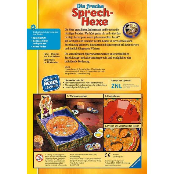 Ravensburger 24956 - Die Lese-Ratte - Spielen und Lernen für Kinder & 24944 - Die freche Sprech-Hexe - Spielen und Lernen für Kinder