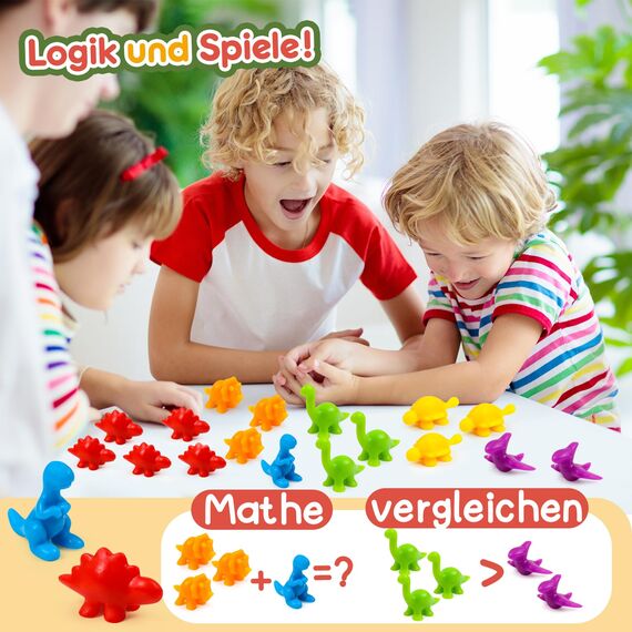 YIQOGAME Spielzeug Ab 3 4 5 Jahre,Farbiger Klassifikationsspielzeuge Set Montessori Spielzeug Mit Passenden Sortierbechern Und Pinzetten Lernspielzeug Kinderspielzeug Lernen Feinmotorik