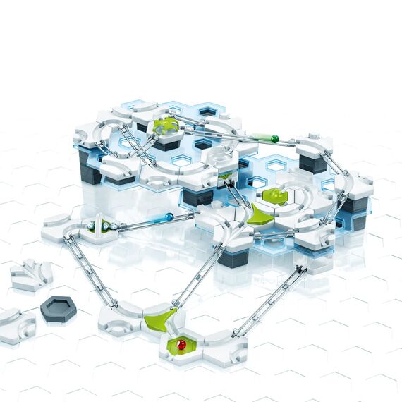 Ravensburger GraviTrax Starter-Set - Erweiterbare Kugelbahn für Kinder, Interaktive Murmelbahn, Lernspielzeug und Konstruktionsspielzeug ab 8 Jahren