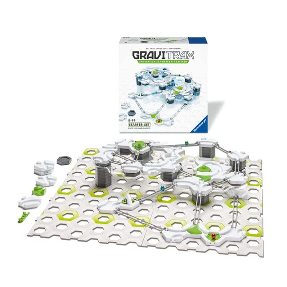 Ravensburger GraviTrax Starter-Set - Erweiterbare Kugelbahn für Kinder, Interaktive Murmelbahn, Lernspielzeug und Konstruktionsspielzeug ab 8 Jahren