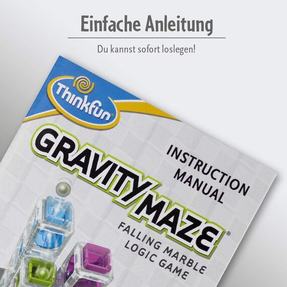 ThinkFun - 76433 - Gravity Maze - das spannende Kugellabyrinth für Mädchen und Jungen ab 8 Jahre, Gehirntraining mit Einer Kugelbahn im neuen Verpackungsdesign!