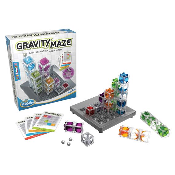 ThinkFun - 76433 - Gravity Maze - das spannende Kugellabyrinth für Mädchen und Jungen ab 8 Jahre, Gehirntraining mit Einer Kugelbahn im neuen Verpackungsdesign!