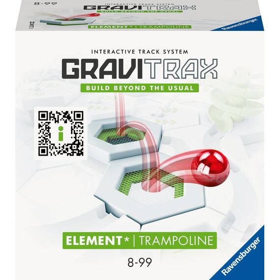 Ravensburger GraviTrax Element Trampolin 22417 - Erweiterung für deine Kugelbahn - Murmelbahn und Konstruktionsspielzeug ab 8 Jahre