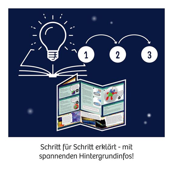 KOSMOS 617165 Fun Science - Nachtleuchtende Flummi-Power, Stelle 20 kunterbunte Power-Bälle her, Experimentierset für Einsteiger: Experimentierkasten, mehrsprachige Anleitung