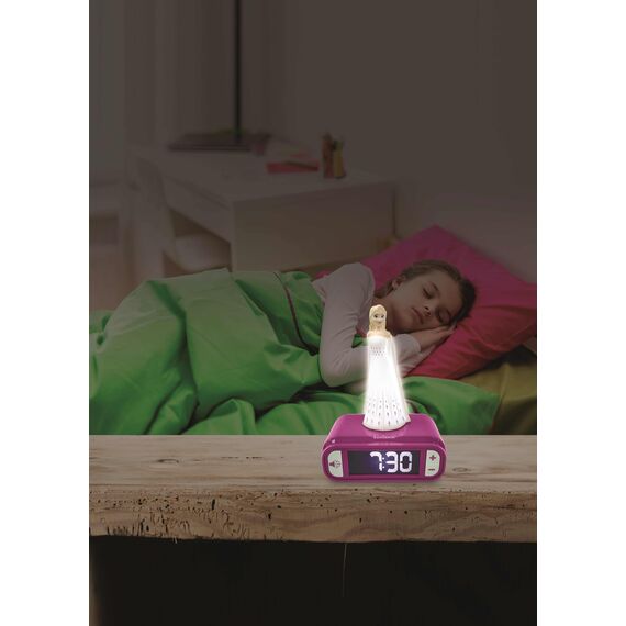 Lexibook - Disney Die Eiskönigin 2 Wecker mit Nachtlicht und Klingeltönen Disney Frozen 2-Digitalwecker für Kinder mit Nachtlicht Snooze, Kinderuhr, leuchtendes ELSA, blau Farbe - RL800FZLXB