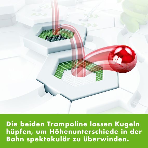 Ravensburger GraviTrax Element Trampolin 22417 - Erweiterung für deine Kugelbahn - Murmelbahn und Konstruktionsspielzeug ab 8 Jahre