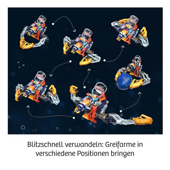 KOSMOS 621254 Cyborg Water-Blaster, 2-in-1 Cyborg Roboter-Hand mit Wasserpistole, auch für Linkshänder geeignet, Experimentierkasten für Kinder ab 10-14 Jahre