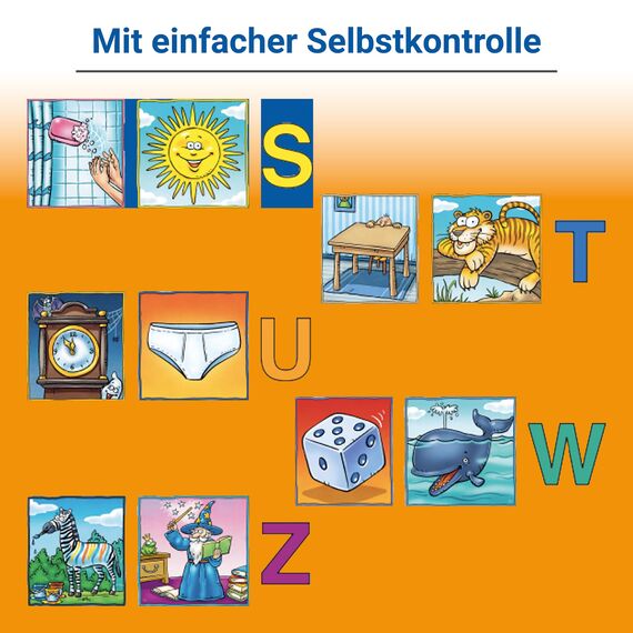 Ravensburger 24951 - E wie Elefant - Spielen und Lernen für Kinder, Lernspiel für Kinder von 5-7 Jahren, Spielend Neues Lernen für 1-4 Spieler