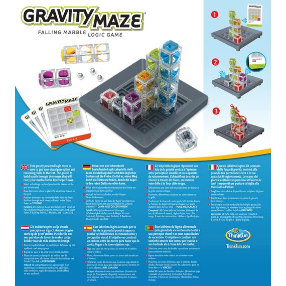ThinkFun - 76433 - Gravity Maze - das spannende Kugellabyrinth für Mädchen und Jungen ab 8 Jahre, Gehirntraining mit Einer Kugelbahn im neuen Verpackungsdesign!