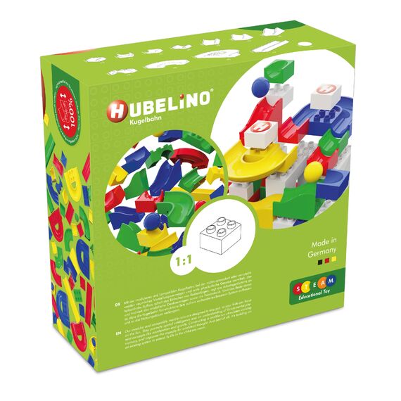 Hubelino GmbH 420473 55-Teiliges Bahnelemente Set Kugelbahn