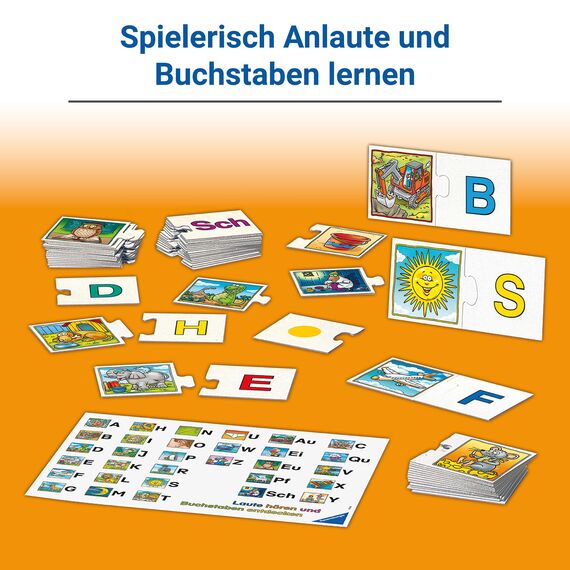 Ravensburger 24951 - E wie Elefant - Spielen und Lernen für Kinder, Lernspiel für Kinder von 5-7 Jahren, Spielend Neues Lernen für 1-4 Spieler