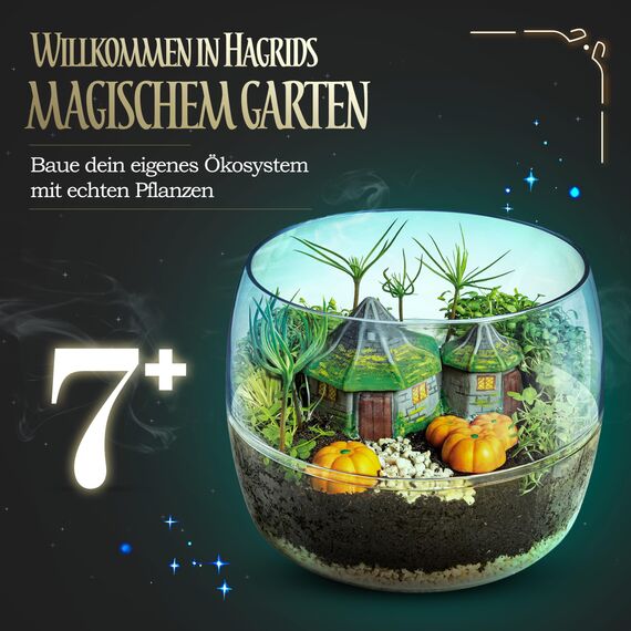 Clementoni Harry Potter Terrarium - Set mit Zubehör für EIN Miniatur Ökosystem - Spielzeug zum Aufziehen von Pflanzen - Baukasten für Potterheads ab 7 Jahren, 19248