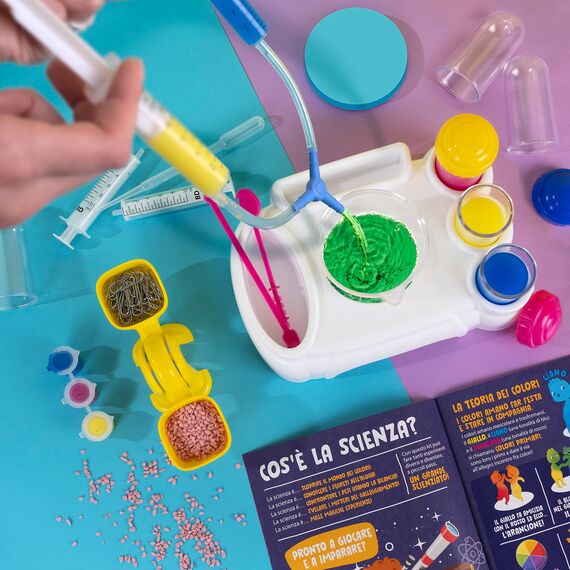 Clementoni Galileo Lab – Meine ersten Experimente, spannende Versuche für Vorschulkinder, Experimentieren mit Farben, Gewichten & Maßen, für kleine Forscher ab 5 Jahren von Clementoni 59266