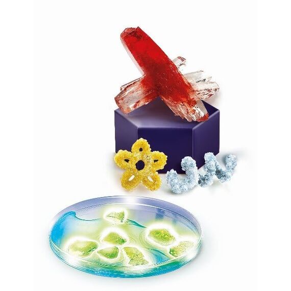 Clementoni Galileo Lab – Kristalle selbst züchten Mega, Experimentierkasten für Kinder ab 8 Jahren, farbenfrohe Experimente fürs Kinderzimmer, Clementoni 59130