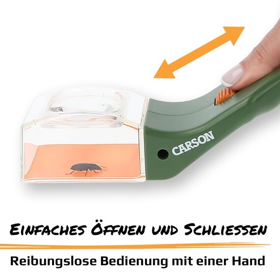 Carson BugView tierfreundlicher Lebend-Insektenfänger mit Forscherlupe, ideales Entdeckerspielzeug (HU-10)