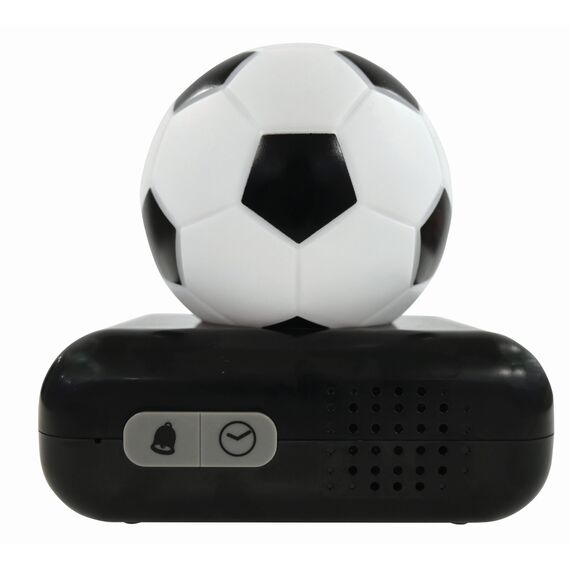 Lexibook - Schwarzer digitaler Fußball-Wecker mit Nachtlicht, Snooze-Funktion, Uhr, aufleuchtendem Fußball - RL800FOLXB